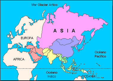 relieve de asia outline